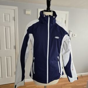 Vintage Marker Evolution white blue winter jacket.